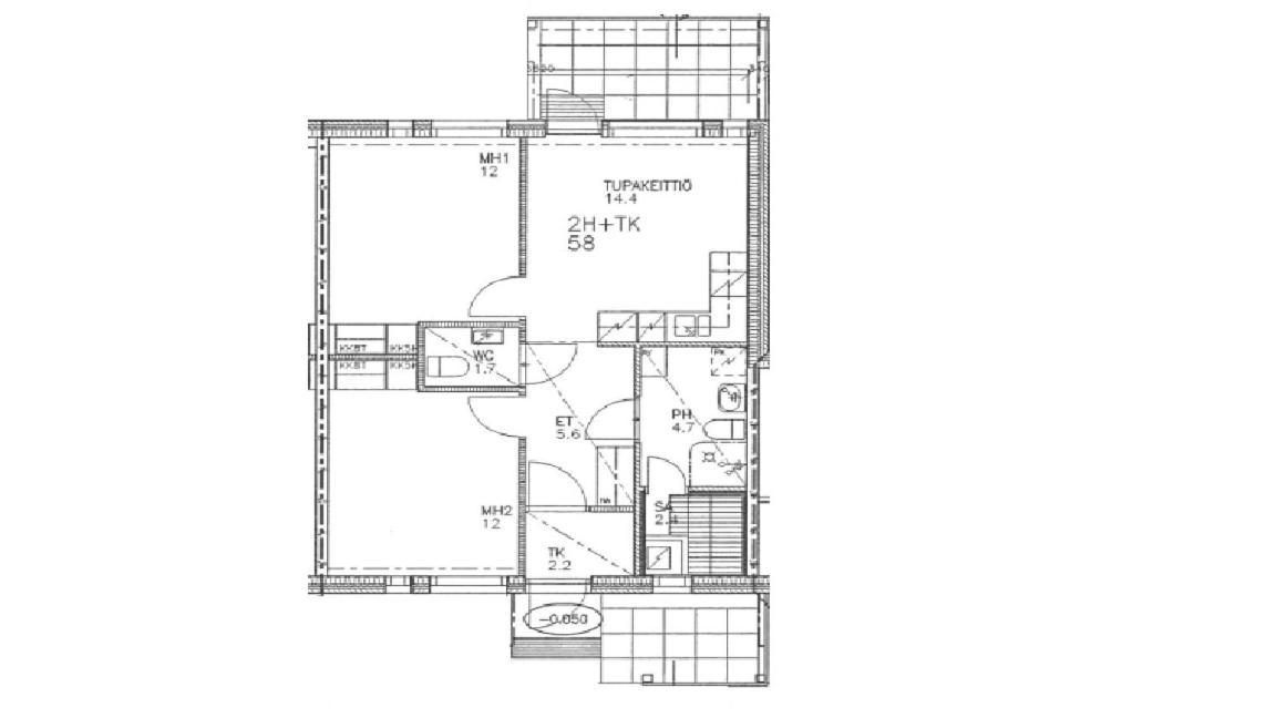 Merituuli Serviced Apartments, Kempele 2Br Apartment With Sauna Екстериор снимка